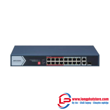 Switch mạng thông minh 16 cổng PoE HIKVISION DS-3E1318P-EI/M