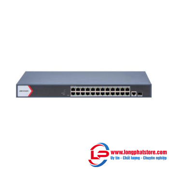 Switch mạng thông minh 24 cổng PoE Gigabit HIKVISION DS-3E1526P-EI/M