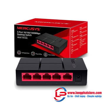 Switch Để Bàn Mini 5 Cổng 10/100/1000M Mercusys MS105G