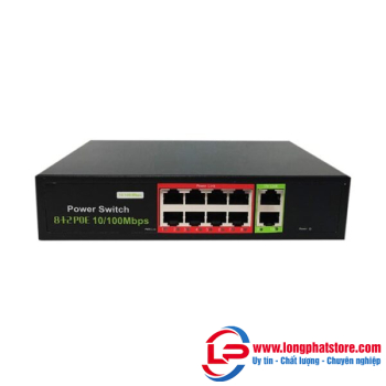 Switch PoE 8 cổng ONECAM SW-10-08P-B