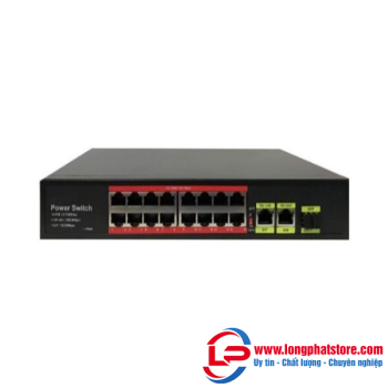 Switch PoE 16 cổng ONECAM SW-18-16P-1SFP