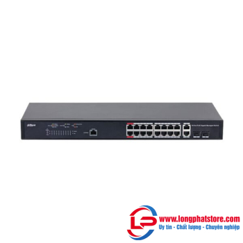 Switch PoE 16 Port Dahua DH-PFS4218-16GT-230