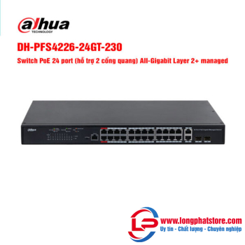 Switch PoE 24 cổng DAHUA DH-PFS4226-24GT-230