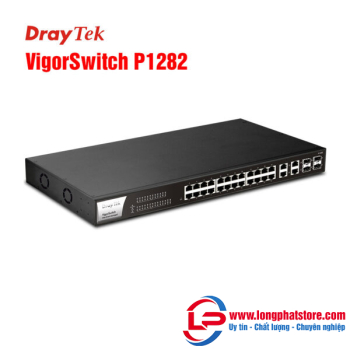 Switch PoE 24 cổng Draytek VigorSwitch P1282