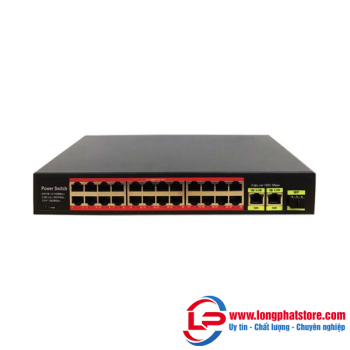 Switch POE 24 cổng OneCam SW-26-24P-B-1SFP