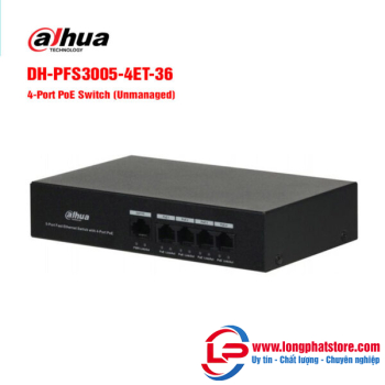 Switch POE 4 cổng DAHUA DH-PFS3005-4ET-36