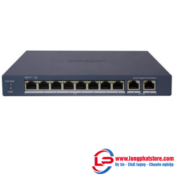 Switch PoE 8 cổng Hikvision DS-3E1510P-EI(O-STD)V2