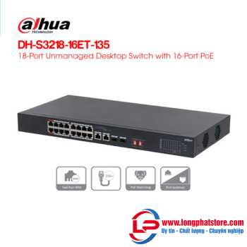 Switch PoE 18 cổng DAHUA DH-S3218-16ET-135