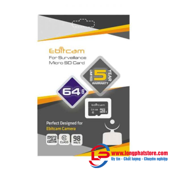 Thẻ nhớ Micro SD 64GB EBITCAM Ultra Class 10