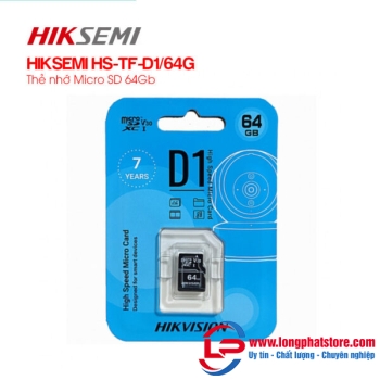 Thẻ nhớ Micro SD 64Gb HIKSEMI HS-TF-D1/64G