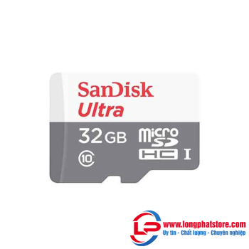 Thẻ nhớ giám sát Micro SD 32Gb SANDISK Ultra SDSQQNR-032G-GN6MN