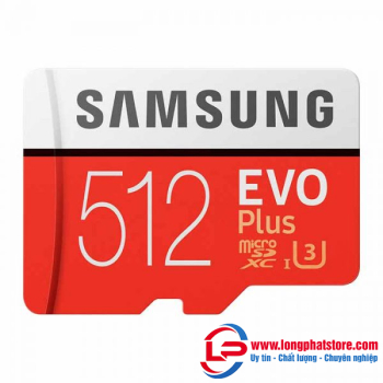 Thẻ nhớ Micro SD 512GB SAMSUNG Evo Plus U3 Class 10 – 100MB/s