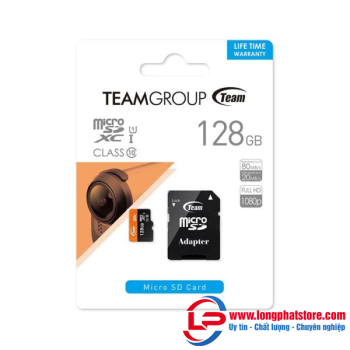 Thẻ nhớ Team Group Elite 128GB UHS-I U3 V30 A1 – TEAUSDX128GIV30A103