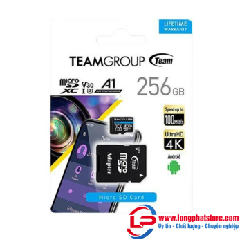 Thẻ nhớ Team Group Elite 256G UHS-I U3 V30 A1 – TEAUSDX256GIV30A103