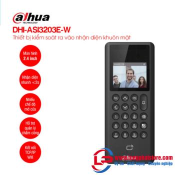 Thiết bị kiểm soát nhận diện khuôn mặt DAHUA DHI-ASI3203E-W