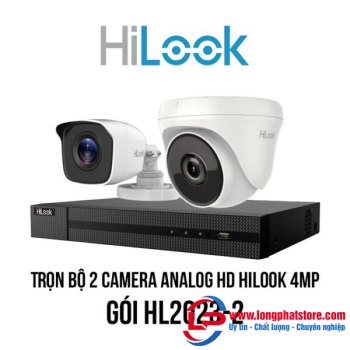 Trọn bộ 2 camera Analog HD HiLook 4MP giá rẻ [HL2023-2]