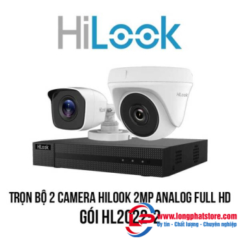 Trọn bộ 2 camera HILOOK Analog FULL HD