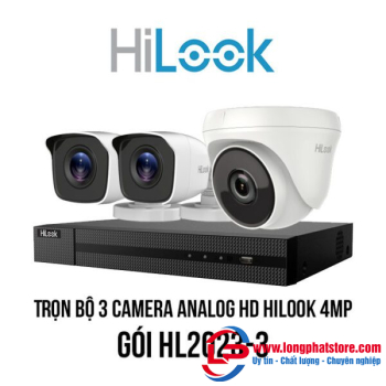 Trọn bộ 3 camera Analog HD HiLook 4MP giá rẻ [HL2023-3]