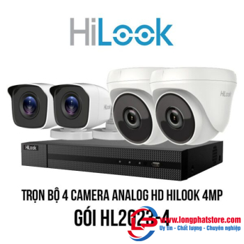Trọn bộ 4 camera Analog HD HiLook 4MP giá rẻ [HL2023-4]