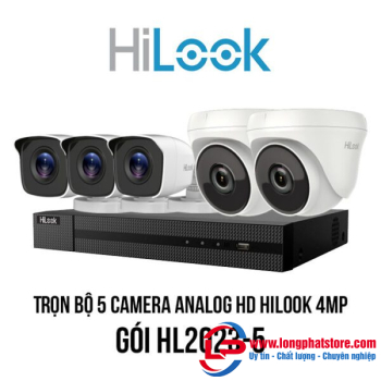 Trọn bộ 5 camera Analog HD HiLook 4MP giá rẻ [HL2023-5]