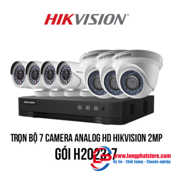 Trọn bộ 7 camera Analog HD HIKVISION 2MP giá rẻ [H2023-7]