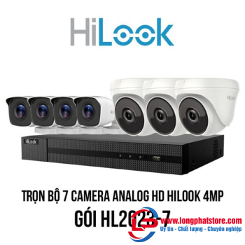 Trọn bộ 7 camera Analog HD HiLook 4MP giá rẻ [HL2023-7]