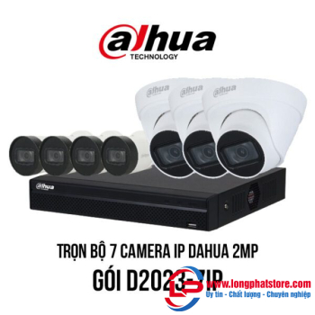 Trọn bộ 7 camera IP Dahua 2MP giá rẻ [D2023-7IP]