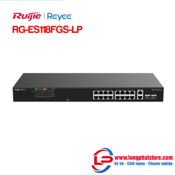 Unmanaged switch 16 cổng PoE RUIJIE REEYE RG-ES118FGS-LP