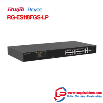 Unmanaged switch 16 cổng PoE RUIJIE REEYE RG-ES118FGS-LP