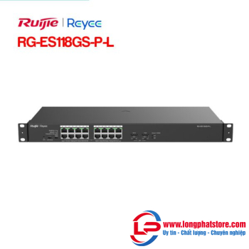 Unmanaged switch 16 cổng PoE RUIJIE REEYE RG-ES118GS-P-L