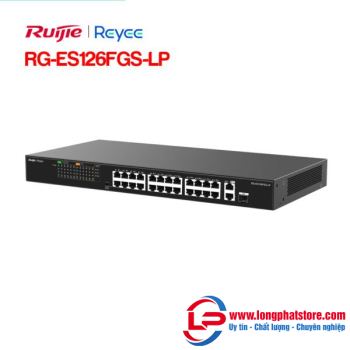 Unmanaged switch 24 cổng PoE RUIJIE REEYE RG-ES126FGS-LP