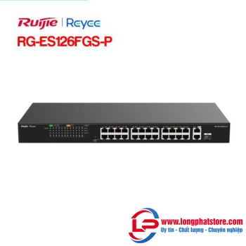 Unmanaged switch 24 cổng PoE RUIJIE REEYE RG-ES126FGS-P
