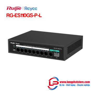 Unmanaged switch 8 cổng PoE RUIJIE REEYE RG-ES110GS-P-L